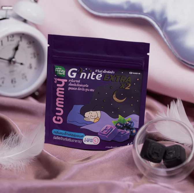 Жевательные конфеты G’nite EXTRA X2 (со вкусом черной смородины) — 1 упаковка (6 штук — 24 шт.)