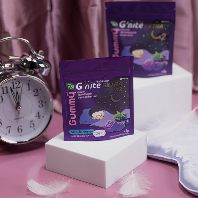 Жевательные конфеты G’nite EXTRA X2 (со вкусом черной смородины) — 1 упаковка (6 штук — 24 шт.)