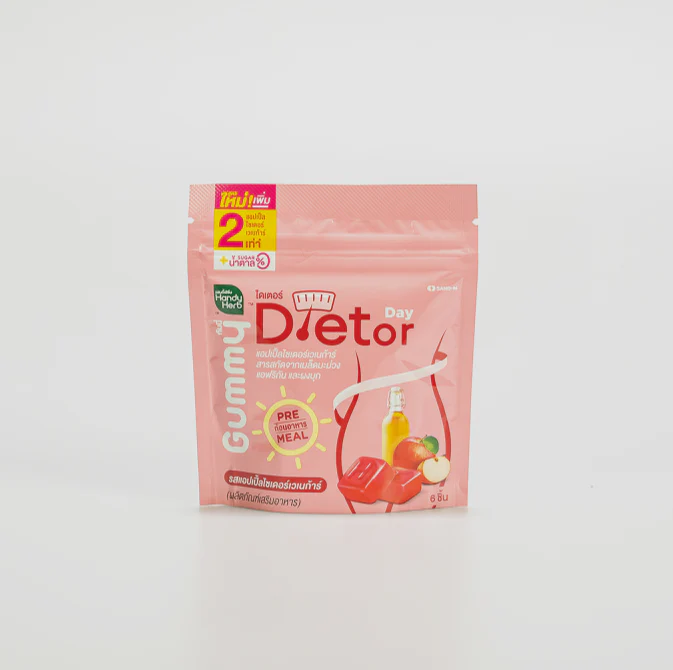Жевательные конфеты Dietor Day Gummy — для поддержки снижения веса — набор из 1 коробки (6 упаковок — 24 шт.)