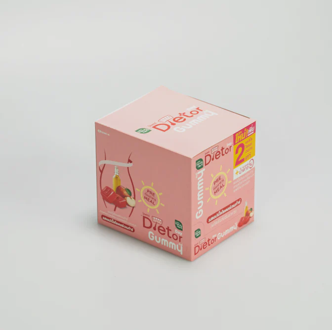 Жевательные конфеты Dietor Day Gummy — для поддержки снижения веса — набор из 1 коробки (6 упаковок — 24 шт.)