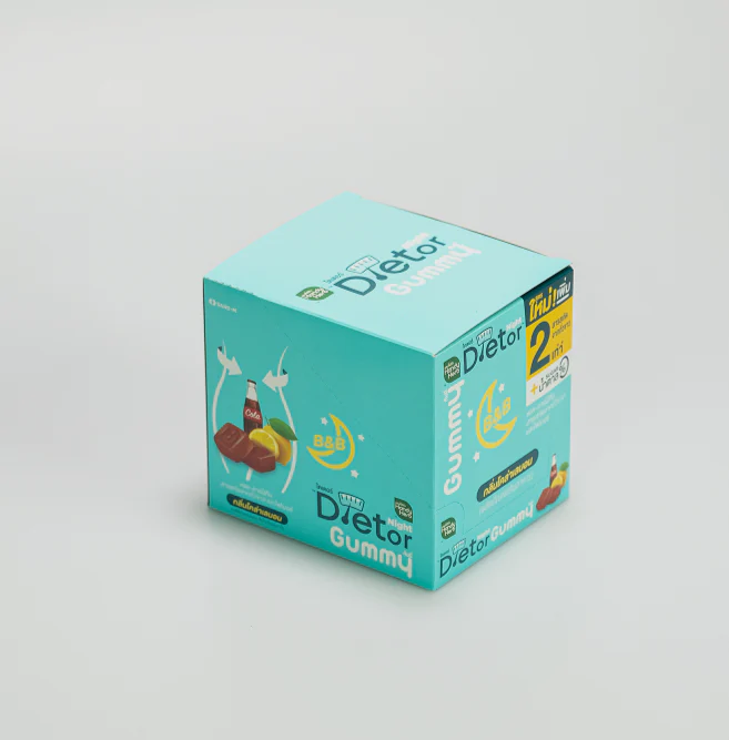 Жевательные конфеты Dietor Night Gummy — для поддержки снижения веса — набор из 1 коробки (6 упаковок — 24 шт.)