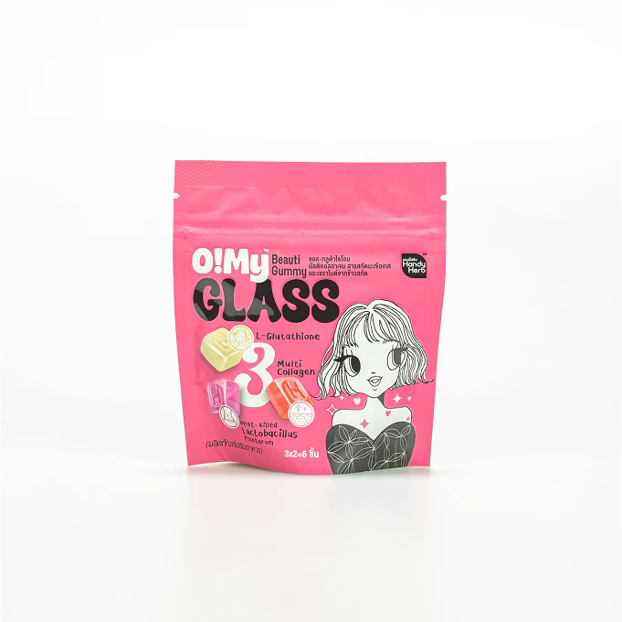 HandyHerb O!My GLASS Beauti Gummy — Красота и сияние в жевательных конфетах (1 коробка, 6 пакетиков)